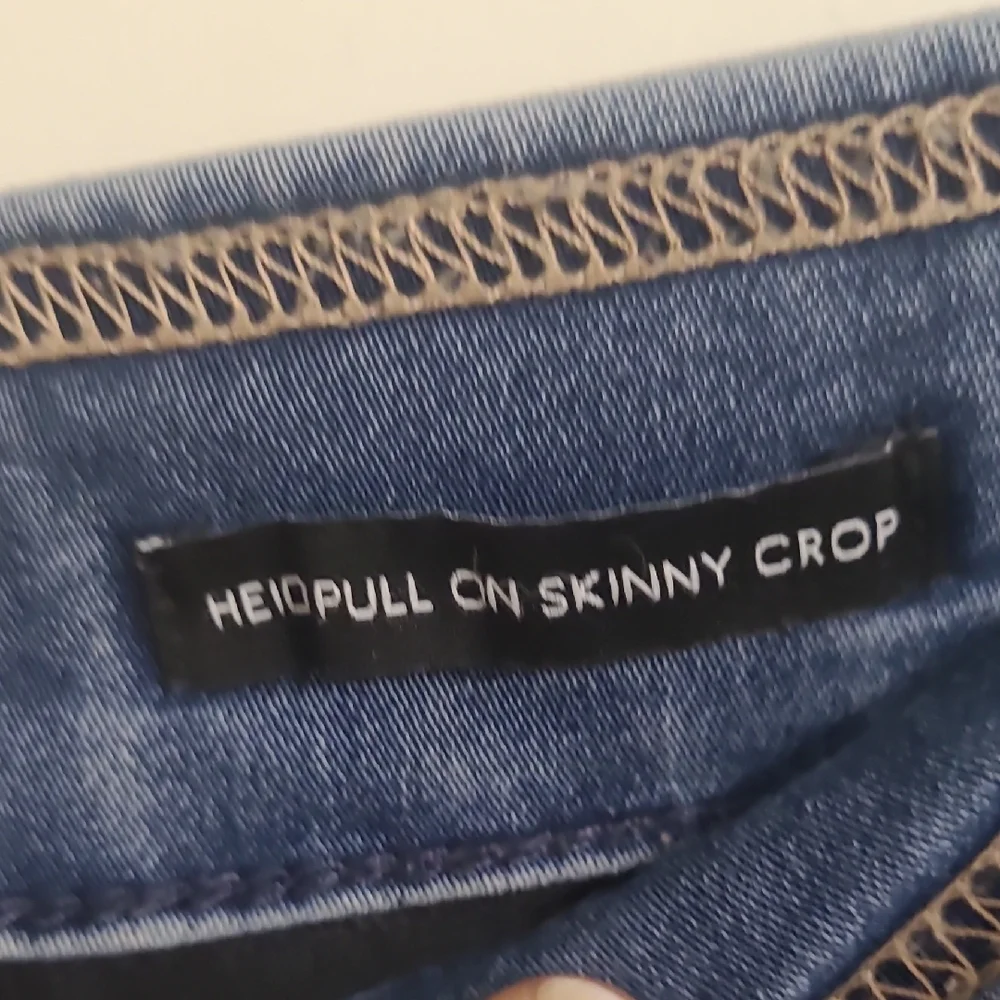 (FF) Nine West HEIDI PULL ON CROPPED Denim Blue Women's Jeggings - Picture 9 of 10